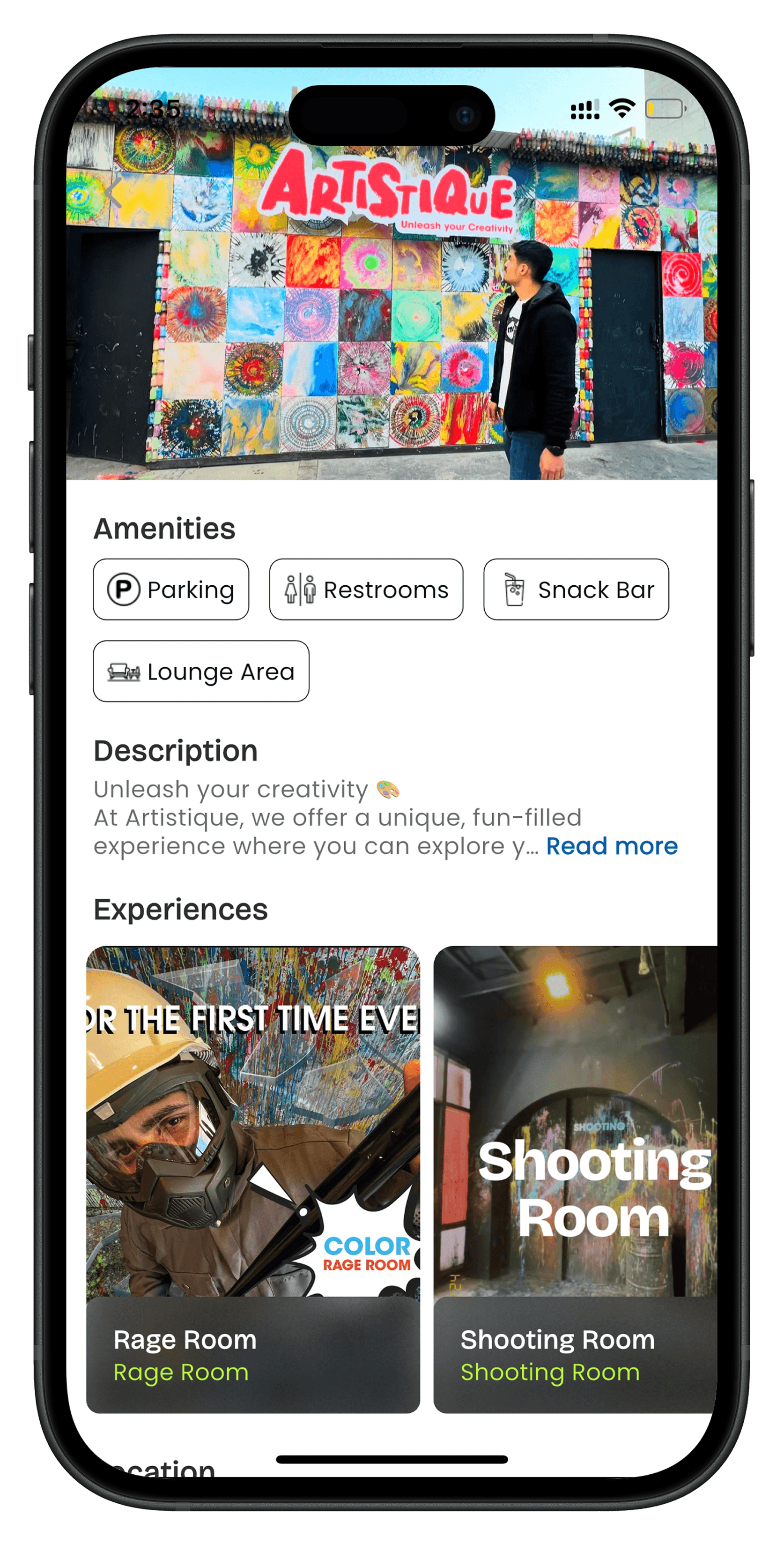 Spark app screen